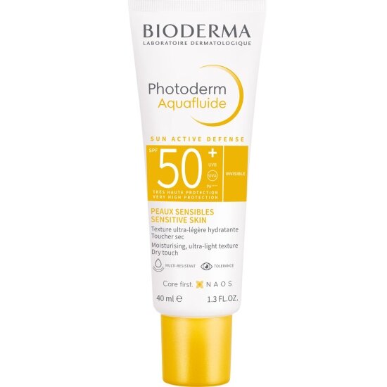 Солнцезащитный крем аквафлюид Bioderma SPF50+, 40 мл