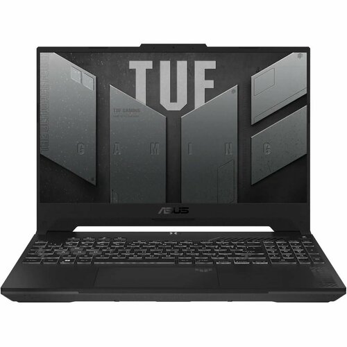 Ноутбук ASUS TUF Gaming F15 FX507ZV4-LP106 15.6 (1920x1080) IPS 144Гц/Intel Core i7-12700H/16ГБ DDR4/1ТБ SSD/RTX 4060 8ГБ/DOS серый (90NR0FA7-M007U0)