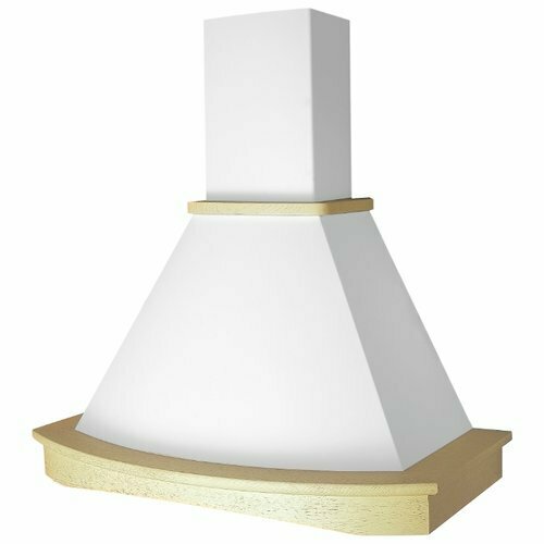 Кухонная вытяжка Elikor Ротонда 60 бежевый дуб белый с патиной зол 1659200₽