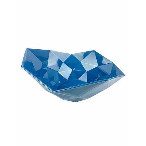 Ваза для фруктов кристал 28.5*14.5cm, материал: PP цвет: синий (6050)