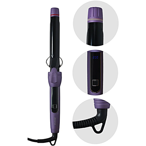 Профессиональная плойка для волос Rozia Щипцы для завивки волос Профессиональная плойка-щипцы Уход за волосами Фиолетовый 429000₽