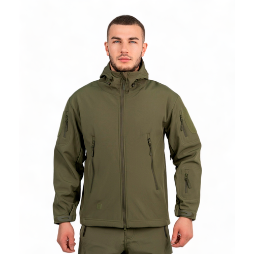 Тактическая куртка Softshell оливковая XL