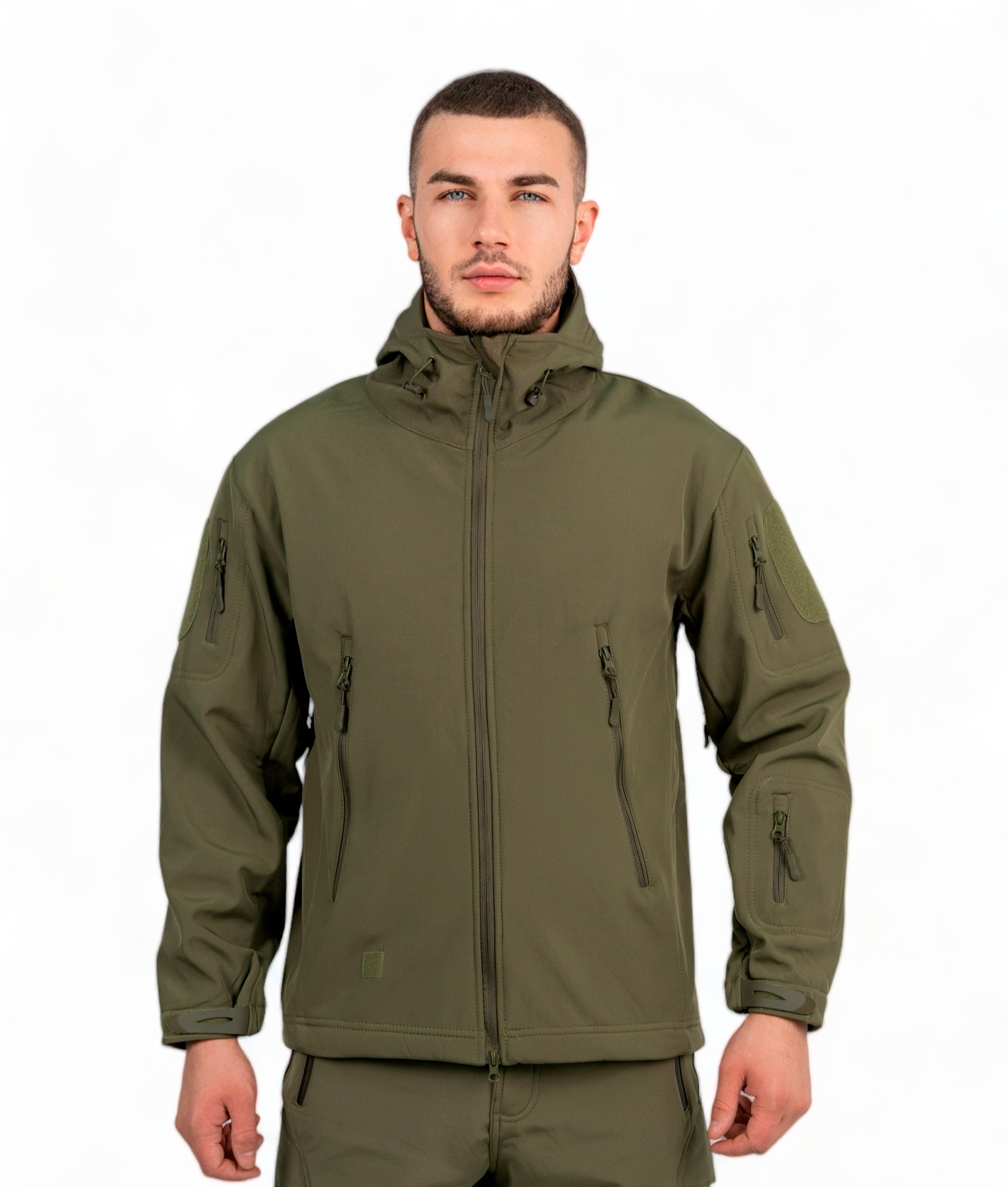 Тактическая куртка Softshell оливковая XL