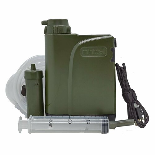 Miniwell l800/Survivor Filter Фильтр с Электронным насосом туристический для воды улучшает качество в походе/полевых ситуациях удаляет 99,999%