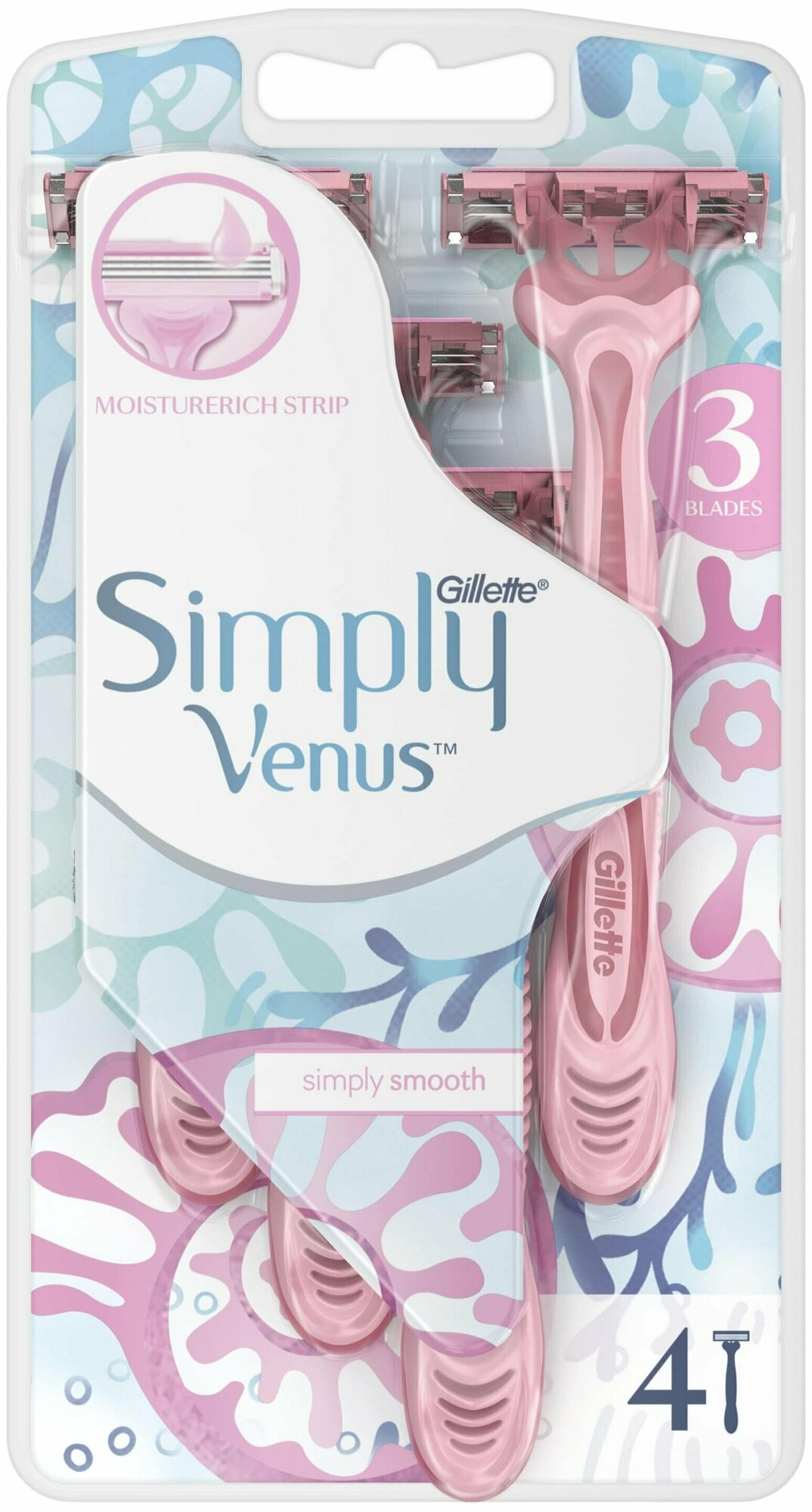 Бритвенный станок Gillette Simply Venus 3 Basic, 2 шт. - фото №20
