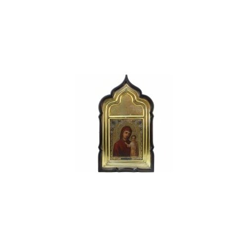 икона в киоте богоматерь казанская 57 х 62 см Икона БМ Казанская 22х27 в киоте живописная #104961