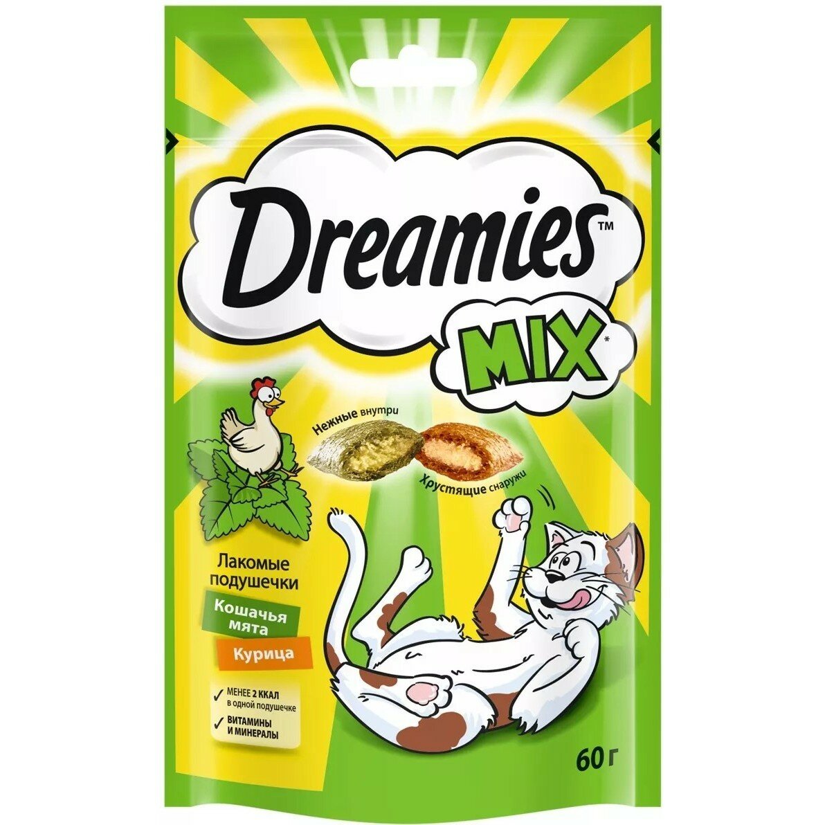 Dreamies лакомство д/кош мята/курица 60г