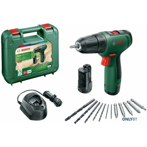Шуруповерт Bosch EasyDrill 1200 06039D3007 с 2-мя АКБ кейс 8717₽
