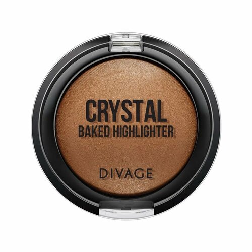 Divage Хайлайтер для лица Baked Crystal Highlighter тон 02 Bronze