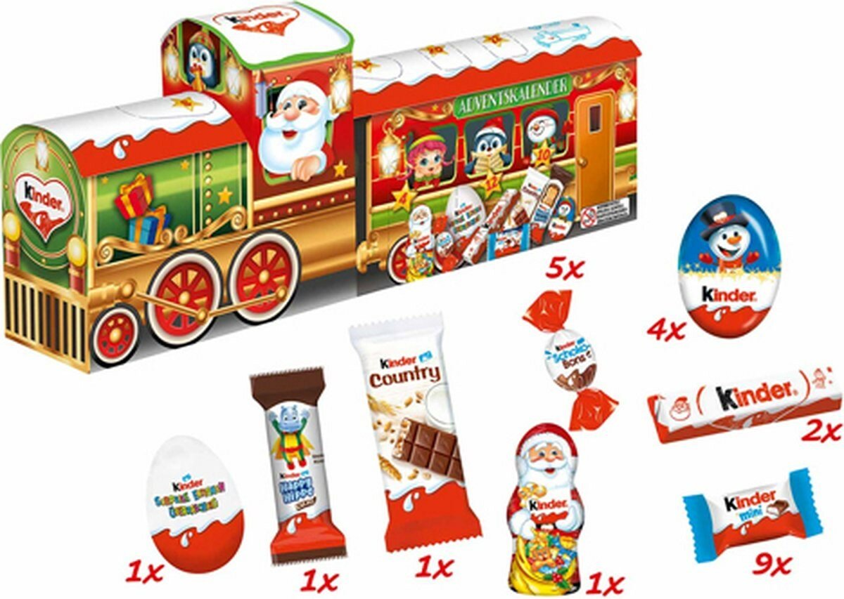 Подарок новогодний сладкий Kinder Календарь новогодний, 221 г - фото №6