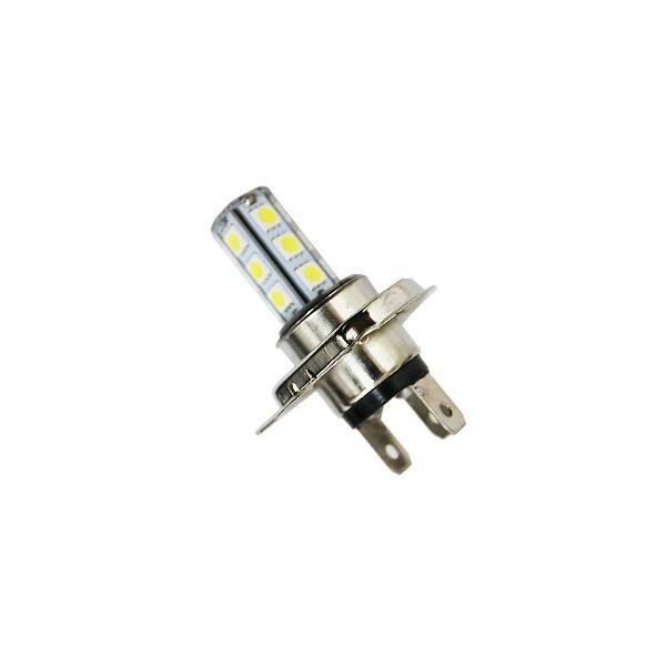 Лампа светодиодная H4 12V 18 SMD диодов 2-контактная белая SKYWAY (SH4-5050-18)