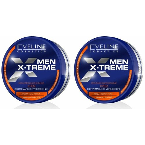 Eveline Cosmetics Крем мультифункциональный Экстремальное увлажнение Men X-treme, 200 мл, 2 шт