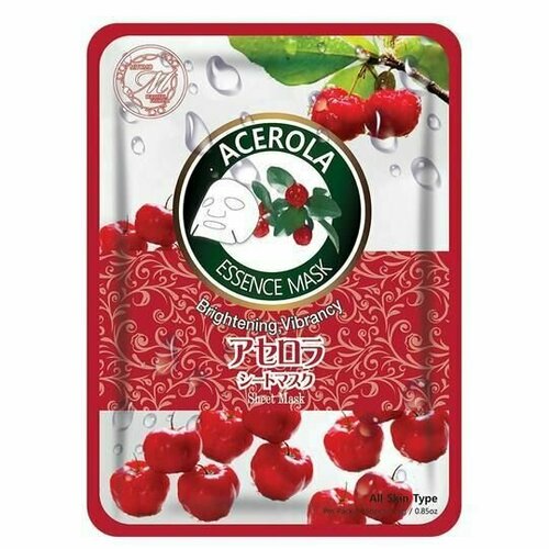 Увлажняющая тканевая маска для лица с экстрактом ацеролы MITOMO 