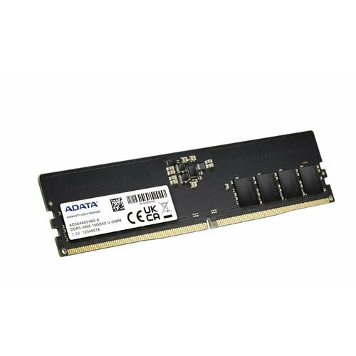 Оперативная память для компьютера 32Gb 1x32Gb PC5-38400 4800MHz DDR5 DIMM CL40 ADATA AD5U480032G-S AD5U480032G-S 980000₽