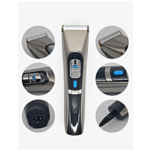 Машинка для стрижки волос HQ-305 Профессиональный триммер для стрижки волос для бороды усов Серебристый 320200₽