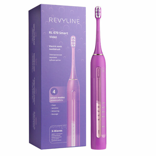 Электрическая звуковая зубная щётка Revyline RL 070 Violet 629000₽