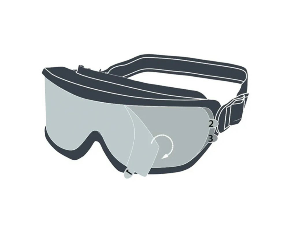 Закрытые защитные прозрачные очки Delta Plus - фото №12