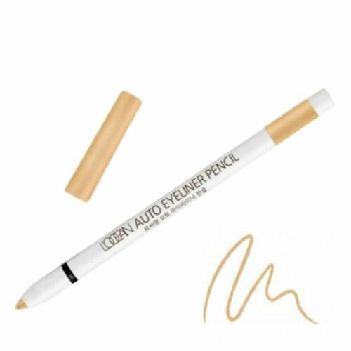 Карандаш для глаз Locean, Auto Eyeliner Pencil #06, Twinkle Beige, водостойкий, автоматический, 0,5 г