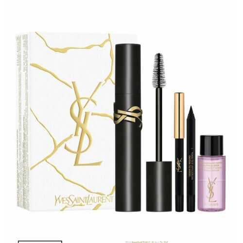 YSL Подарочный набор для макияжа глаз Lash Clash & Dessin du Regard, 3 предмета n 1 набор тушь для ресниц ready beauty go средство для снятия водостойкого макияжа с глаз двухфазное