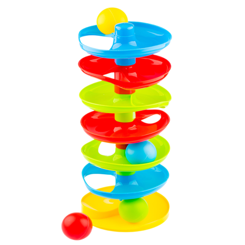Развивающая игрушка Пирамидка-горка-лабиринт горка с шариками для малышей детская головоломка лабиринт пирамидка с 5 шарами развивающая игрушка для детей