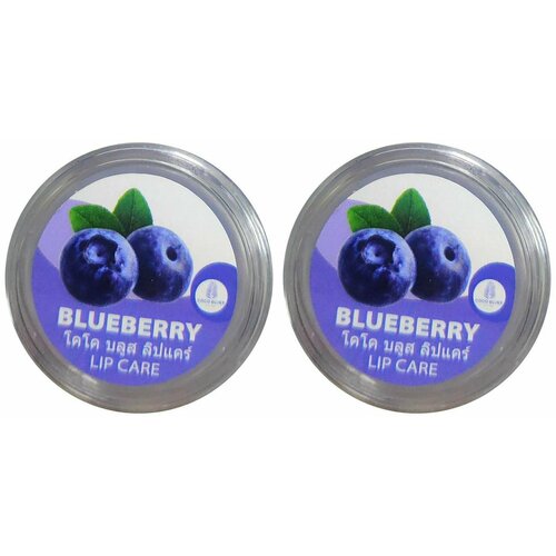 Бальзам для губ Coco Blues, Lip Care Blueberry, Черника, 5 мл, 2 уп