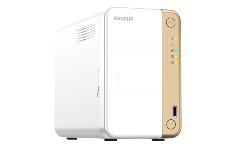 Сетевое хранилище NAS Qnap Original TS-262-4G 2-bay настольный Celeron N4505