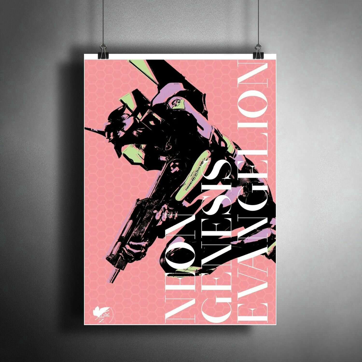 Постер плакат для интерьера "Аниме, манга, мультсериал: Евангелион. Neon Genesis Evangelion" / A3 (297 x 420 мм)