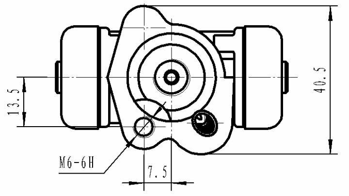 Цилиндр тормозной задний для автомобилей Toyota Corolla (01-)/Yaris Verso (99-) левый d=17.5мм CF 194101 TRIALLI