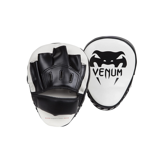 Лапы боксерские Venum Light Focus Mitts White/Black (One Size)
