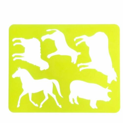 стамм трафарет для рисования домашние животные европодвес Трафарет для рисования Домашние животные, европодвес (комплект из 28 шт)