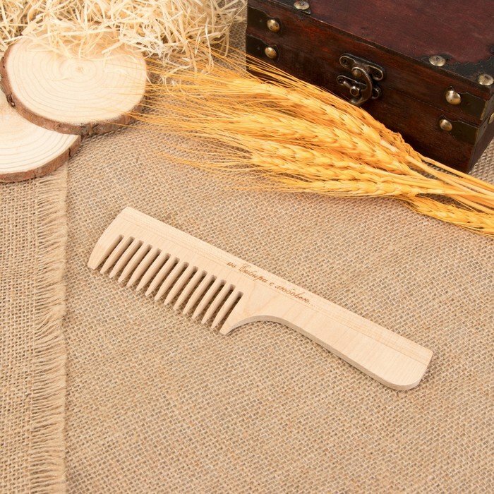 фото Подарки Деревянная расчёска "Из Сибири с любовью"