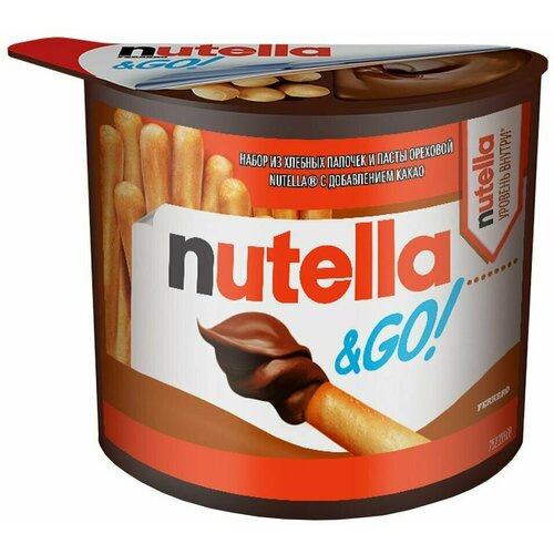 Паста Nutella & Go ореховая с хлебными палочками 52г х3шт
