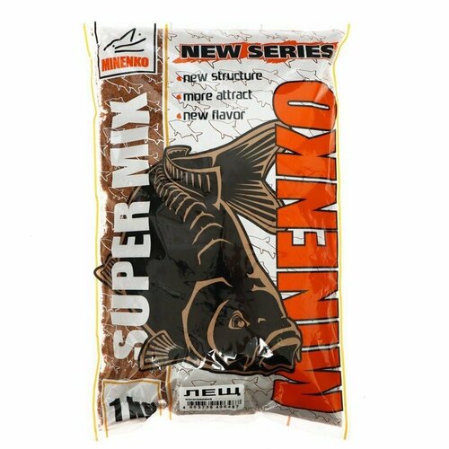 фото Прикормка minenko supermix, лещ, меланжевый, 1 кг (комплект из 6 шт)