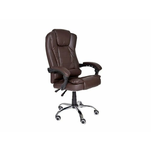 Кресло офисное с массажем коричневое
