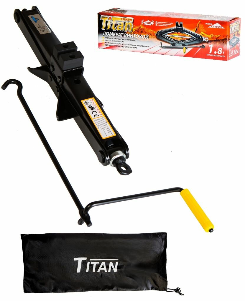Домкрат ромбический 1,8 тонны Titan (105 - 385 мм) CT105 — фото 14