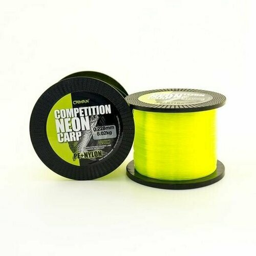 фото Леска caiman competition neon carp 1200м green 0,3 мм