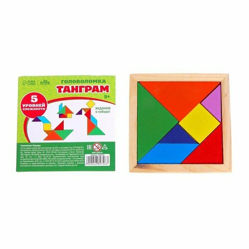 Головоломка «Танграм» рисунки (комплект из 14 шт)
