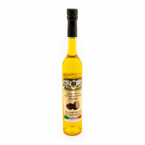 Заправка на основе оливкового масла первого холодного отжима (экстра верджин) черный трюфель, REGNO DEGLI ULIVI, 0,1 л (ст/бут)