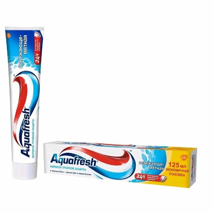 Зубная паста Aquafresh Тотал «Освежающе мятная», 125 мл (комплект из 6 шт)