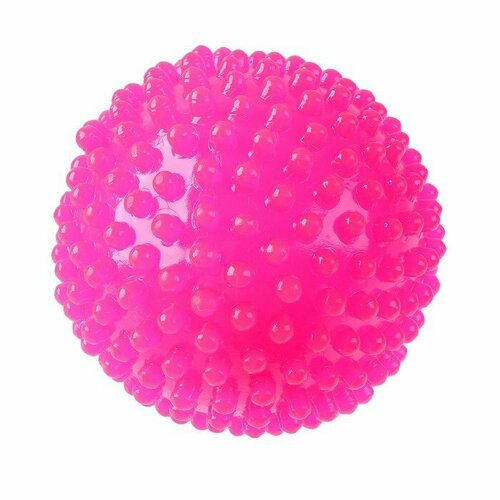 Мяч световой «Колючка» с пищалкой, цвета микс (комплект из 24 шт)