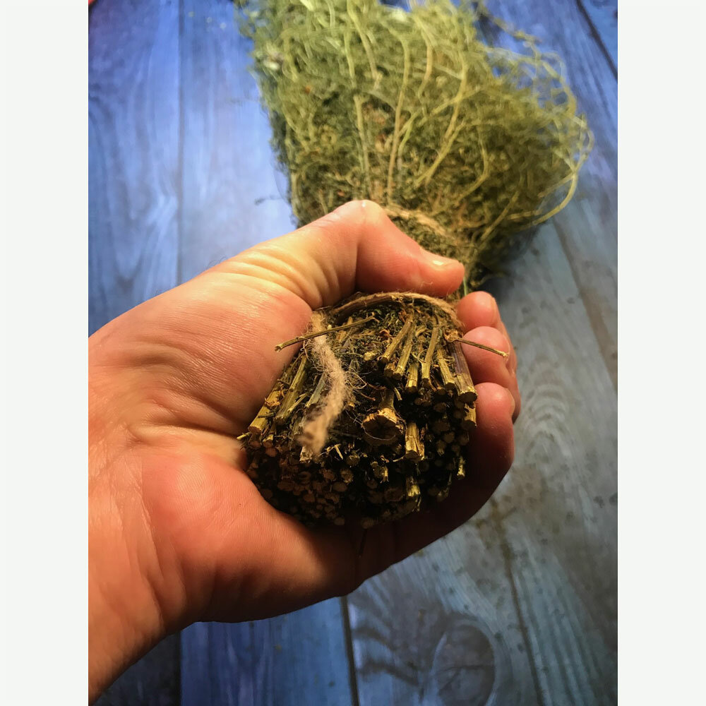 Веник для бани Полынь зелёная горная, пряный аромат - тм Милая Баня — фото 1