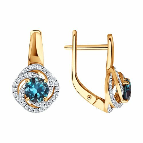 Серьги Diamant online, золото, 585 проба, бриллиант, александрит