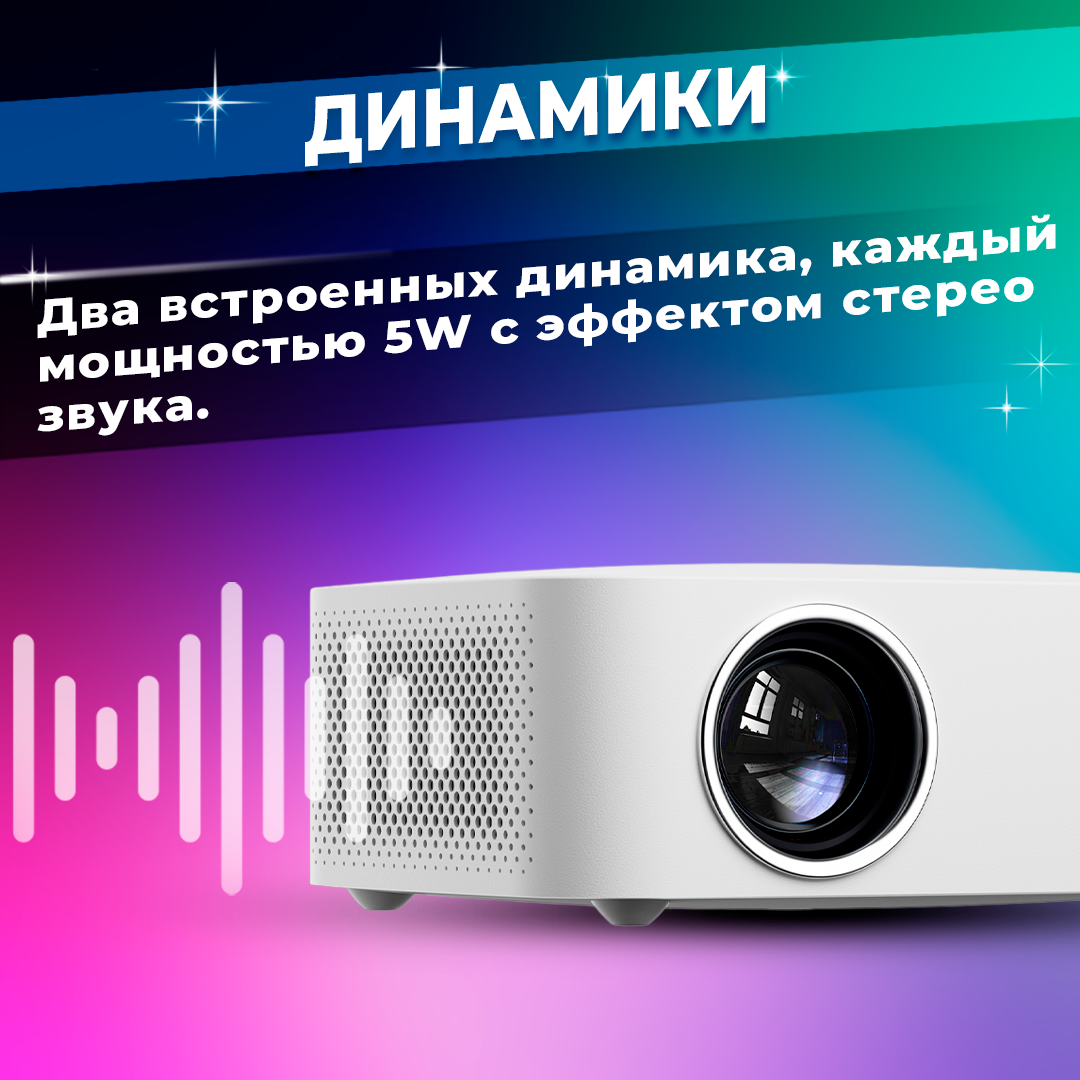 Проектор для фильмов кинопроектор домашний Wanbo X2 Pro ( Android 90 1280 х 720 Wi-Fi 6 )