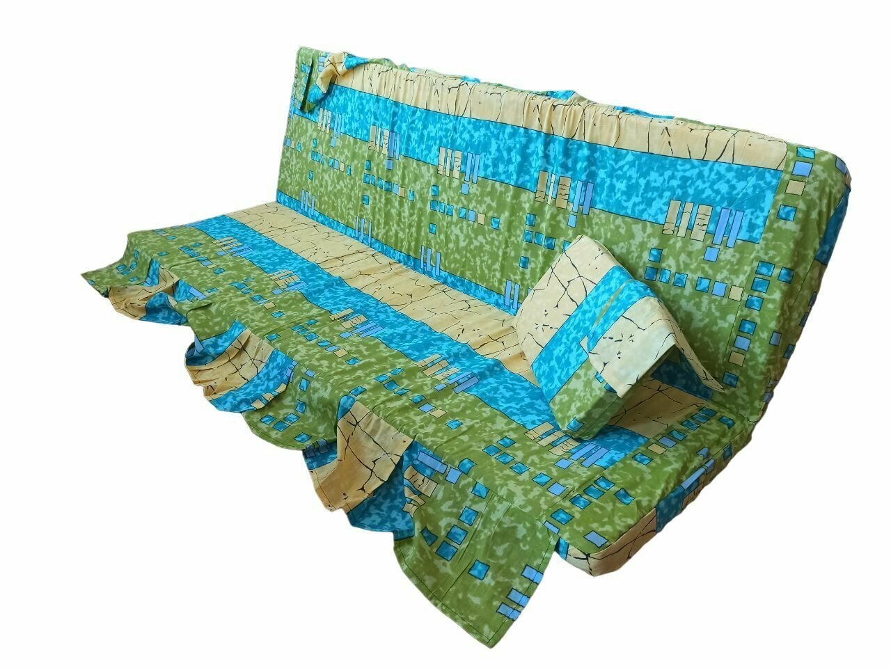Съемный чехол на матрас для садовых качелей 170 X 50 см. / ткань 45% п/э 55% хлопок
