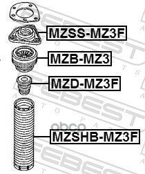 Пыльник Переднего Амортизатора Febest арт. 'MZSHB-MZ3F