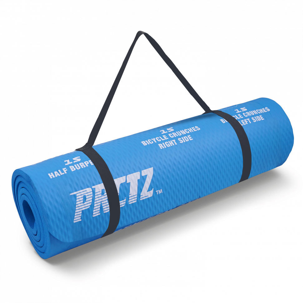 Коврик для фитнеса PRCTZ ALL PURPOSE FITNESS MAT с ремнем-стяжкой, 183х61х1см