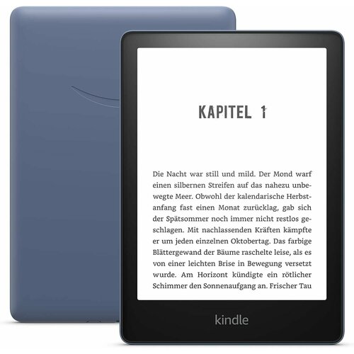 Электронная книга Amazon Kindle PaperWhite 2021 16Gb Ad-Supported (Denim Blue) синий, голубой