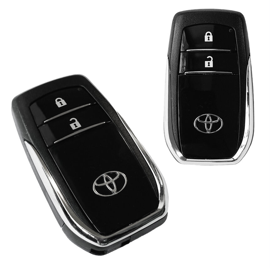 Корпус ключа Toyota с хромированным покрытием
