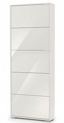 фото Обувница Vental Viva-5S белый/зеркало