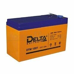 Delta DTM 1207 (7 А\ч, 12В) свинцово- кислотный аккумулятор